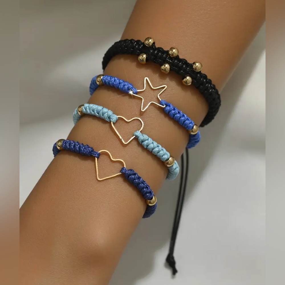 NIB 4pc adjustable bracelet set